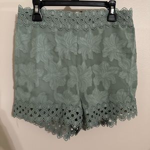 NWT - Blue Rain sage green shorts. Small